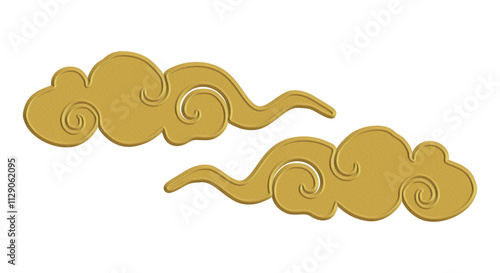 chinese new year lanterns and cloud for lunar background template