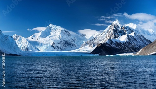 Wallpaper Mural landscape of snow covered mountains and glaciers Torontodigital.ca