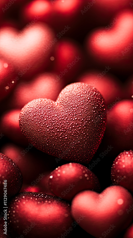 Obraz premium a Valentine's Day background pink and red hearts,