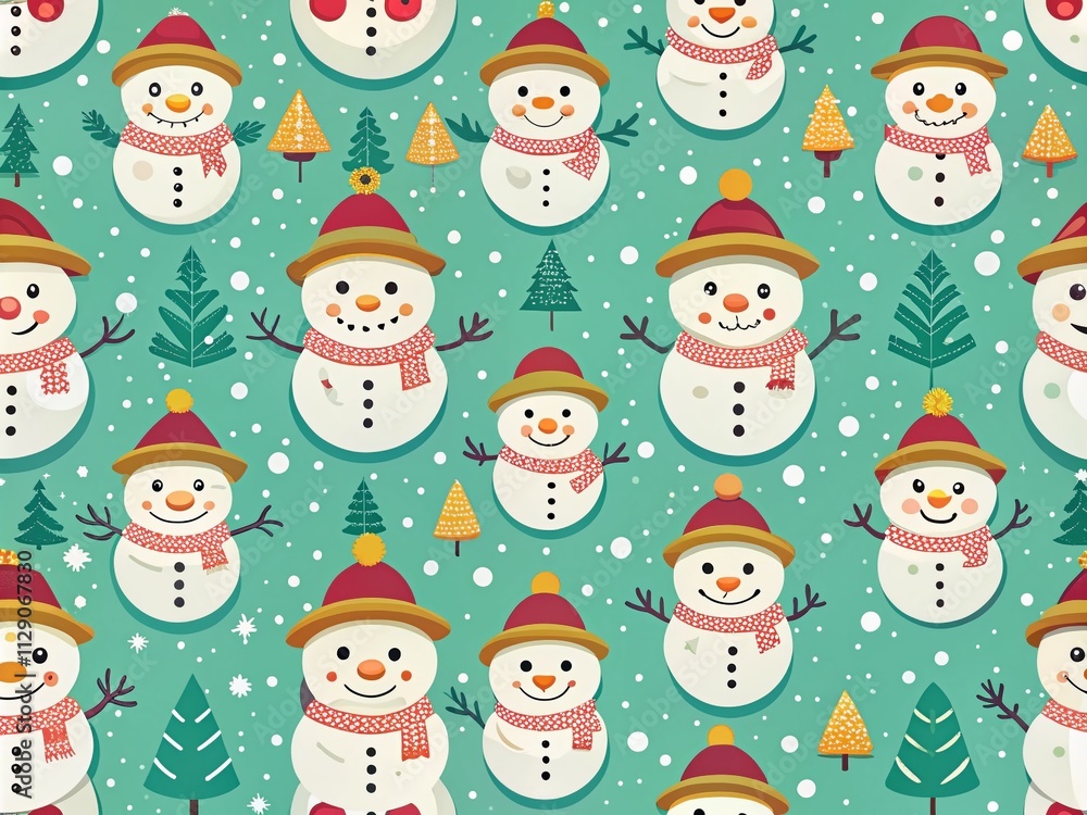 Modern Art Collage Featuring a Funny Snowman in Yellow Minimalistic Pattern with Pastel Colors for Whimsical Home Decor and Seasonal Celebrations Modern Art Collage Featuring a Funny Snowman in Yellow Minimalistic Pattern with Pastel Colors for Whimsical Home Decor and Seasonal Celebrations