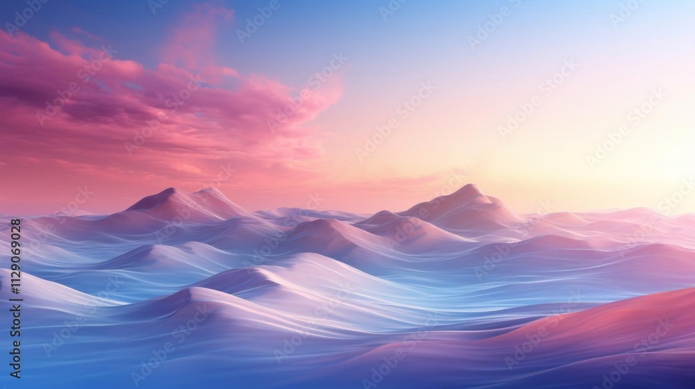 A beautiful, serene, and peaceful ocean scene with mountains in the background A beautiful, serene, and peaceful ocean scene with mountains in the background