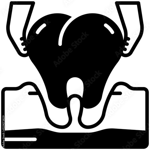 tooth extraction Black Fill Icon