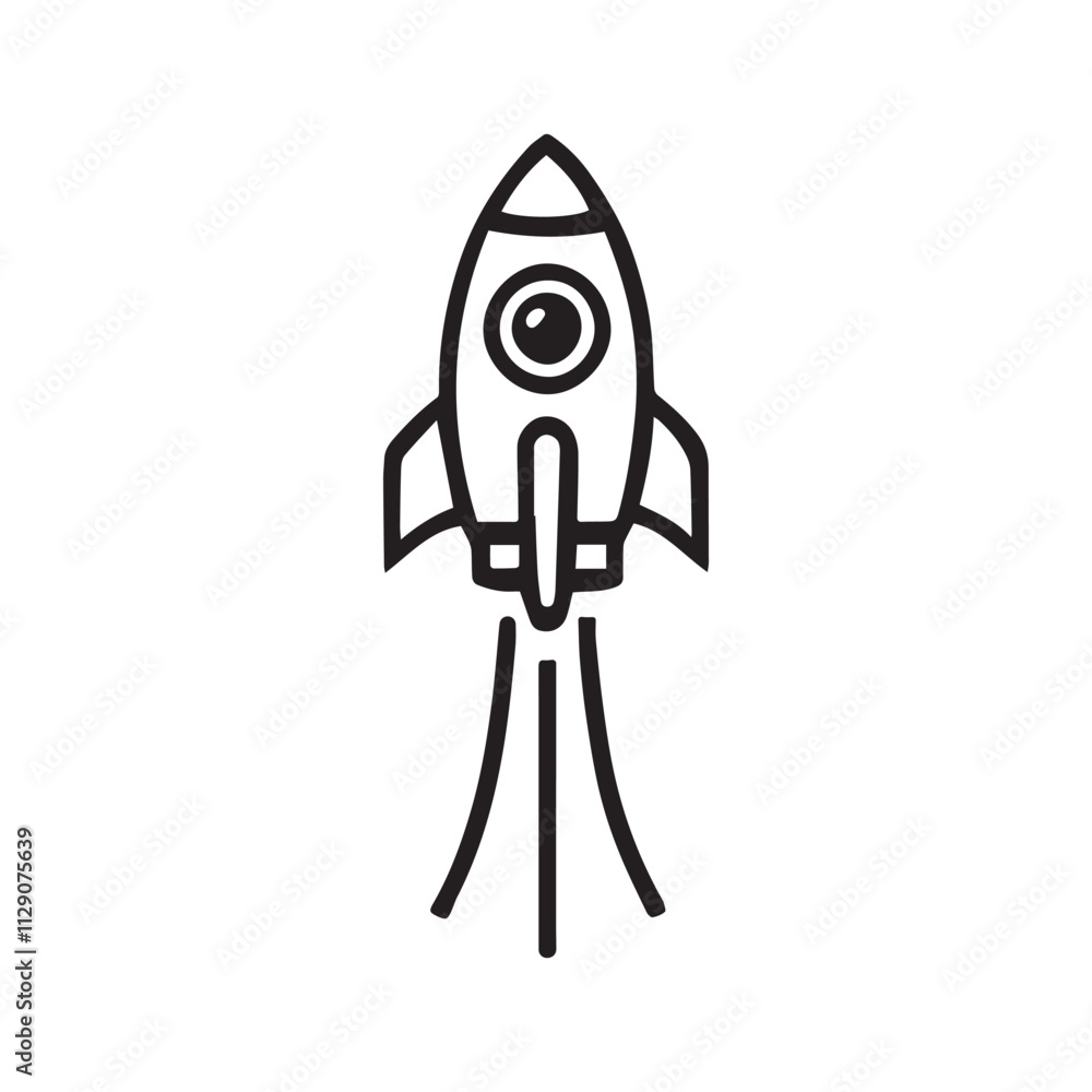 Vector icon of a playful rocket launching with a fork and spoon design, symbolizing food delivery or culinary adventure. Perfect for restaurant apps, food startups, or delivery services Vector icon of a playful rocket launching with a fork and spoon design, symbolizing food delivery or culinary adventure. Perfect for restaurant apps, food startups, or delivery services