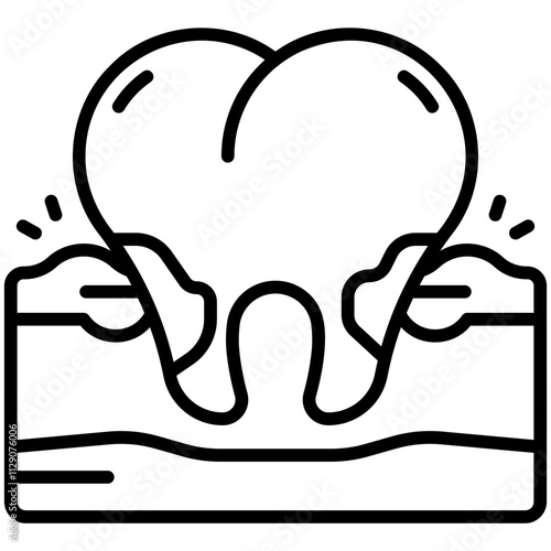 gingivitis Line Icon