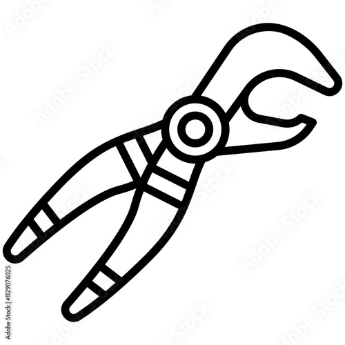 forceps Line Icon