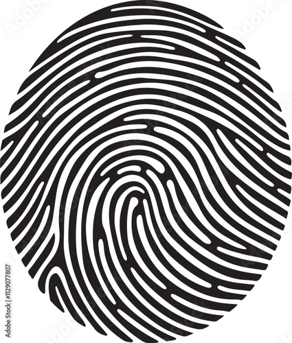 Silhouette of Fingerprint scanner