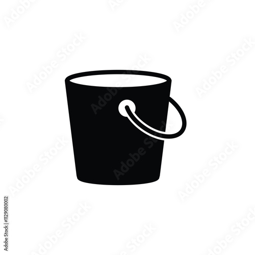 bucket icon vector water pail symbol