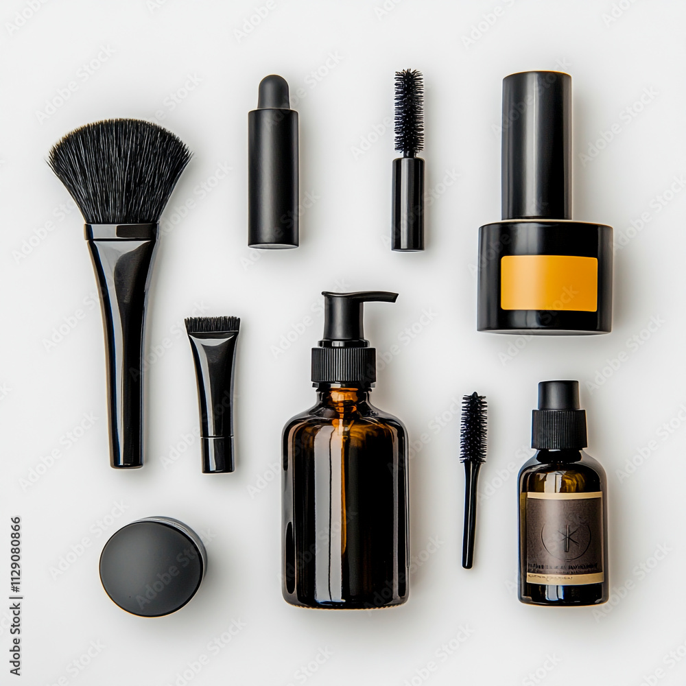 Obraz premium Premium grooming essentials, paired with glowing skin, will help you radiate confidence and charm
