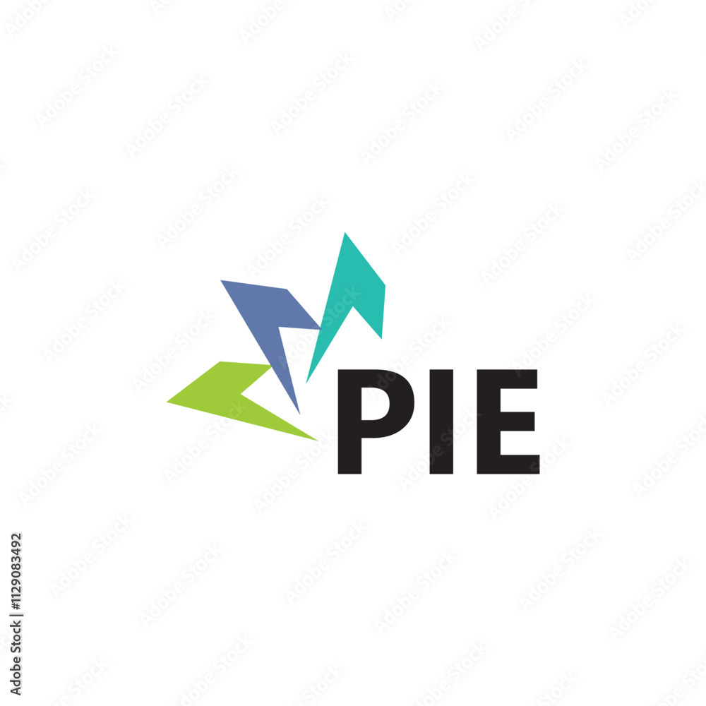 PIE letter logo design on white background. Creative modern PIE letter logo design. Vector design. PIE letter logo design on white background. Creative modern PIE letter logo design. Vector design.