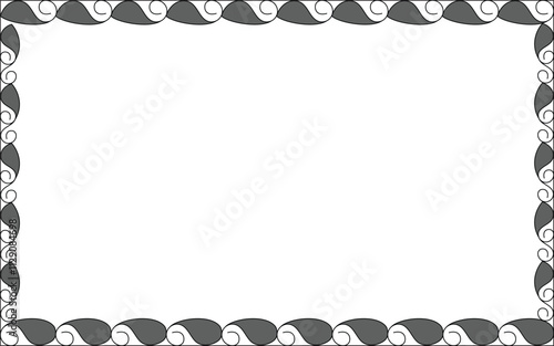Vector Black and White Boarder designs for Frame and page decoration