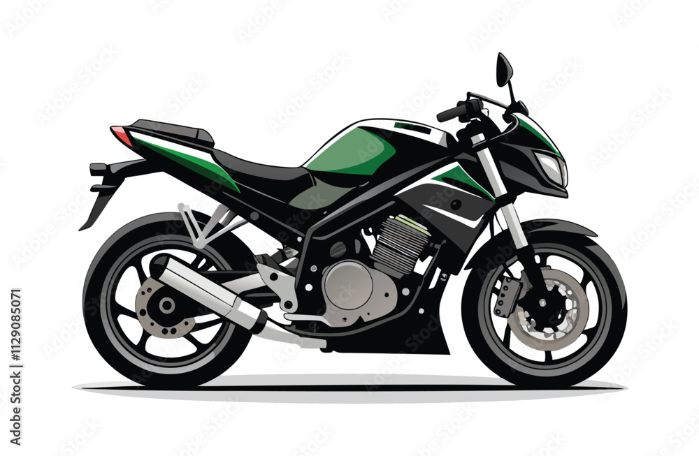 motorcycle on a white background motorcycle on a white background