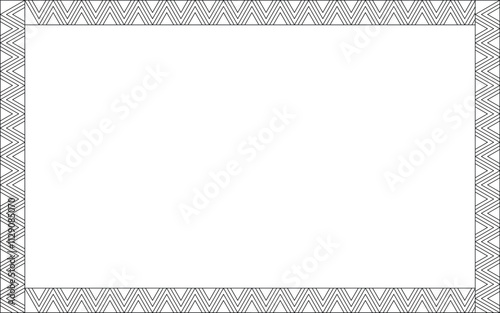 Vector Black and White Boarder designs for Frame and page decoration