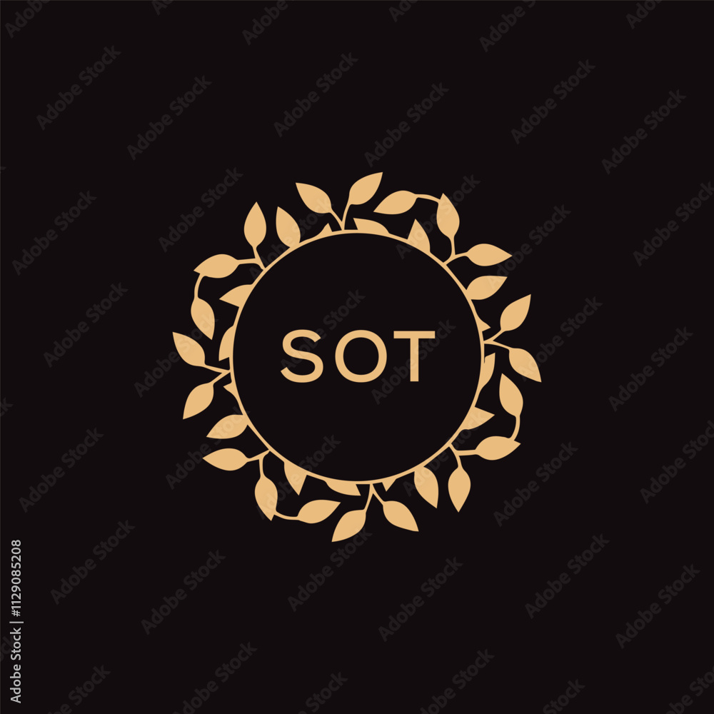 Fototapeta premium SOT letter logo design .