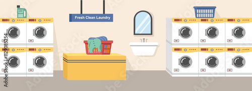 Drier machine. Washing machine. Basket clothes. Detergent. Laundry shop. Laundry mart.
