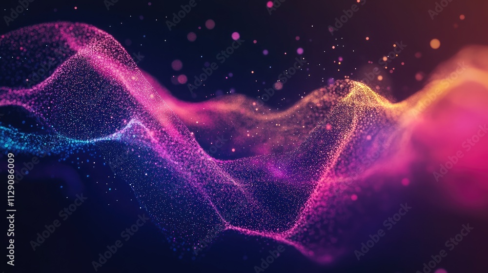 Particle symphony in abstract hues. Particle symphony in abstract hues.