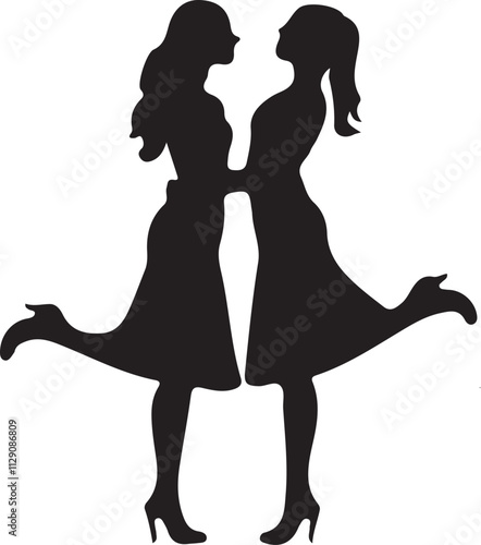 silhouette of a girl with a rose