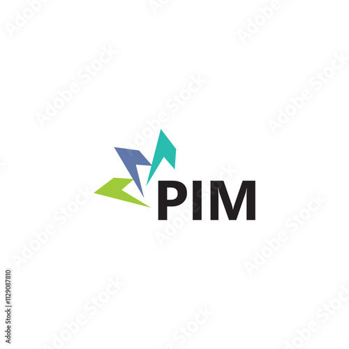 PIM letter logo design on white background. Creative  modern PIM letter logo design. Vector design.