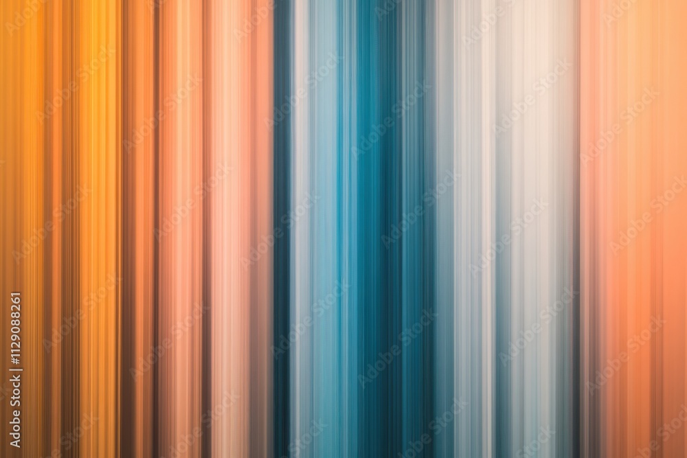 Obraz premium Blurred Vertical Gradient Background with Smooth Orange, Blue, and Brown Tones