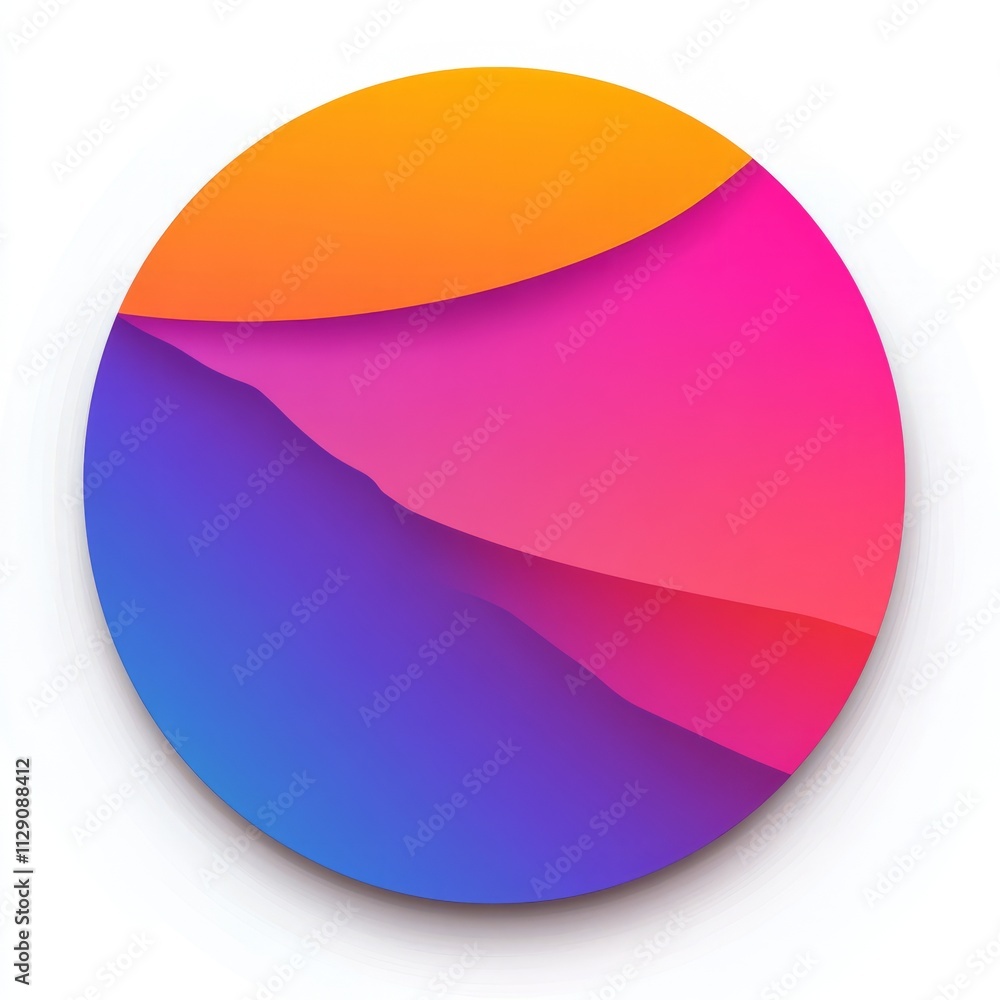 Abstract Circle Design with Vibrant Colors Abstract Circle Design with Vibrant Colors