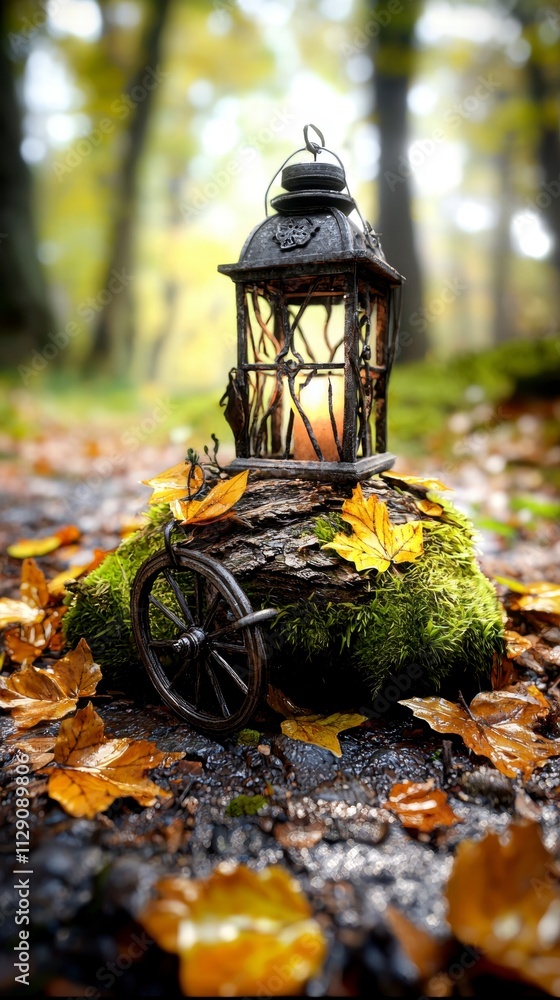Autumn Lantern in the Forest Autumn Lantern in the Forest