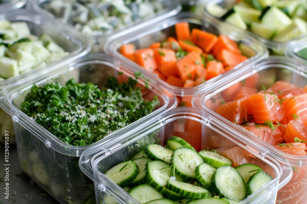 Organize food storage containers in the refrigerator for a tidy kitchen experience Organize food storage containers in the refrigerator for a tidy kitchen experience