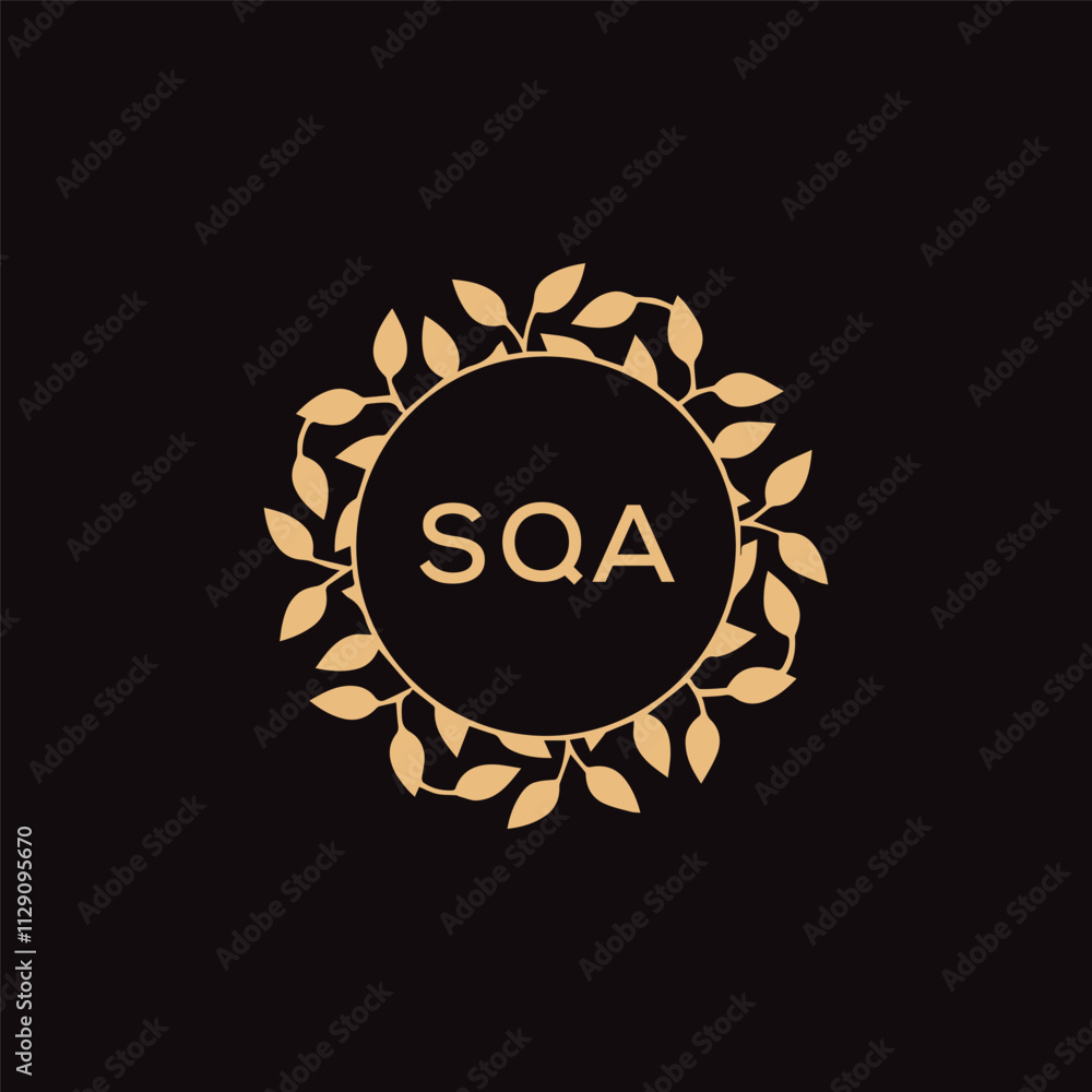 Fototapeta premium SQA letter logo design .