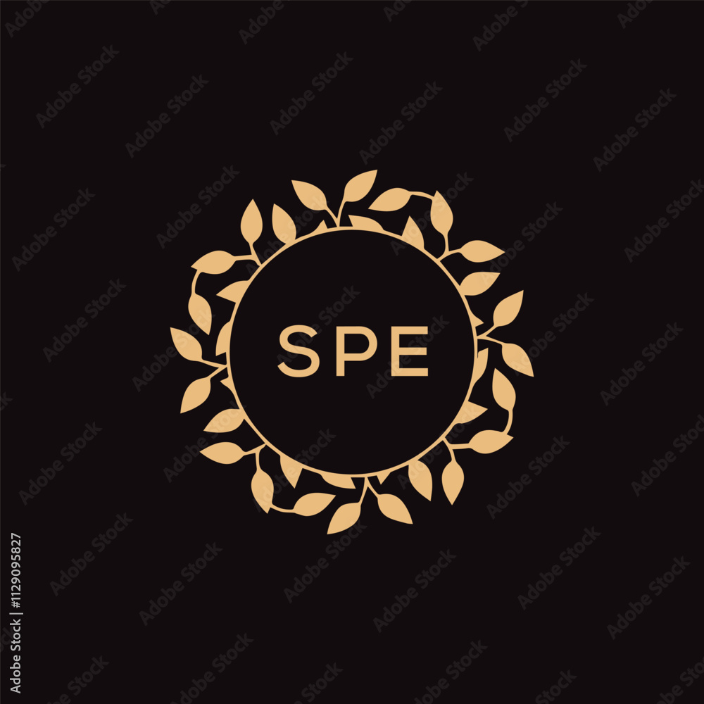 Naklejka premium SPE letter logo design .