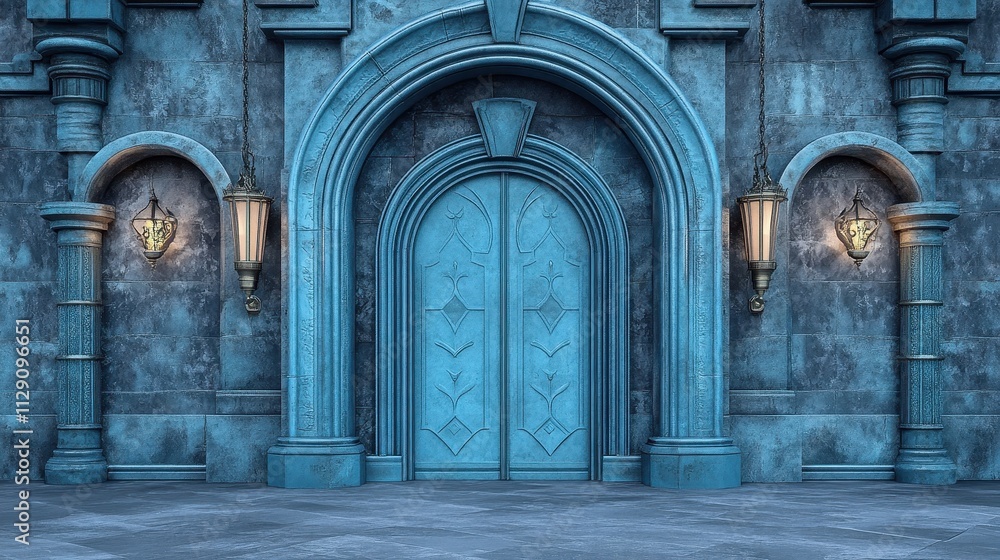 Majestic Gothic Entrance to a Magical Realm Majestic Gothic Entrance to a Magical Realm