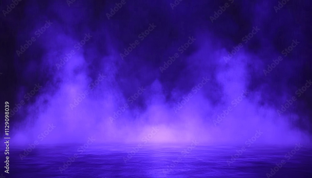 Purple smoke and fog illuminated with a soft light on dark background. Purple smoke and fog illuminated with a soft light on dark background.