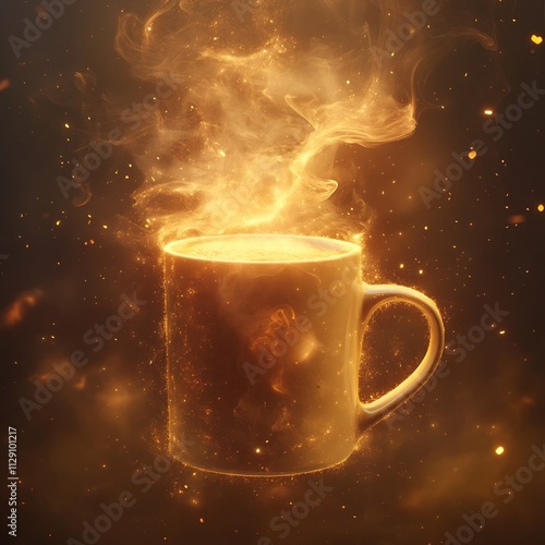 Fiery Burst of Energy and Power in Vibrant Orange Flames