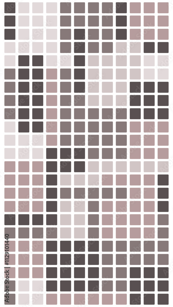 Fototapeta premium The design uses square tiles with smooth gradients and edges, created in a vector illustration style.