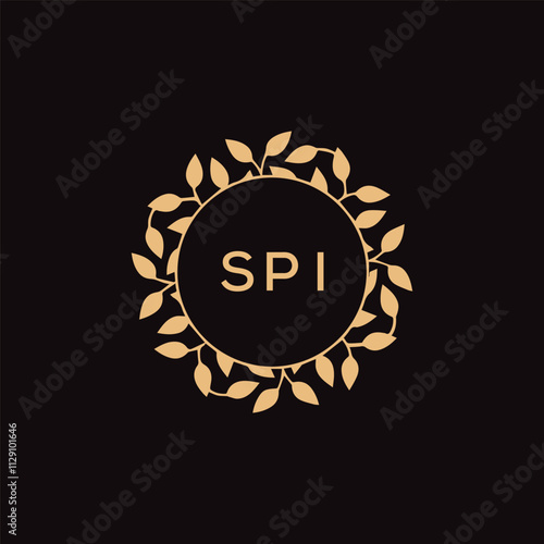 SPI letter logo design .