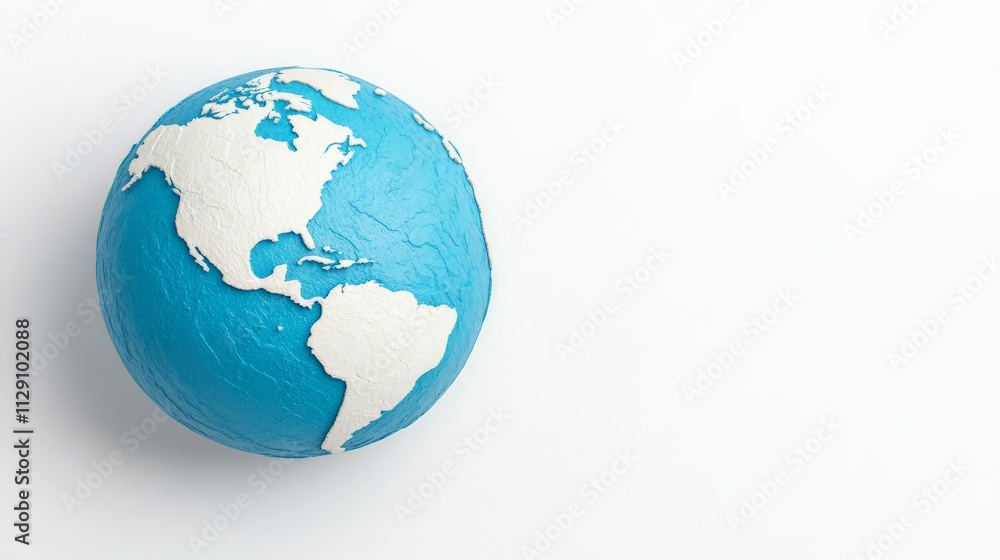 Blue Clay Globe: A vibrant blue clay globe, crafted with meticulous detail, stands as a symbol of our interconnected world, inviting viewers to explore the possibilities that lie ahead. Blue Clay Globe: A vibrant blue clay globe, crafted with meticulous detail, stands as a symbol of our interconnected world, inviting viewers to explore the possibilities that lie ahead.