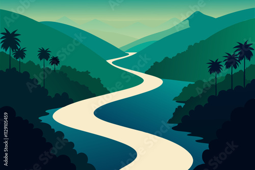 river to the mountains