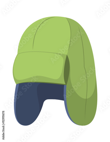 Autumn kids hat with earflaps