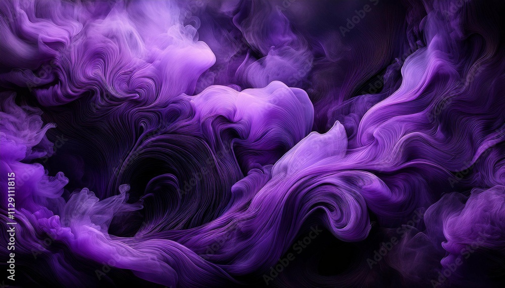 deep moody clouds of smoky black and purple twist dynamically creating a mysterious and intense abstract background with bold organic shapes deep moody clouds of smoky black and purple twist dynamically creating a mysterious and intense abstract background with bold organic shapes