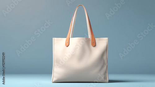 Realistic big Custom Tote Bag Mockup for Branding and Design
