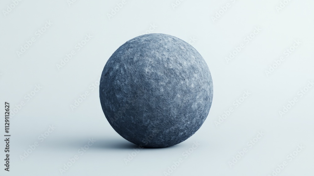 Textured Blue Sphere: Abstract 3D render of a sphere with a rough, textured surface, rendered in cool blue tones. Evokes feelings of mystery and depth. Textured Blue Sphere: Abstract 3D render of a sphere with a rough, textured surface, rendered in cool blue tones. Evokes feelings of mystery and depth.