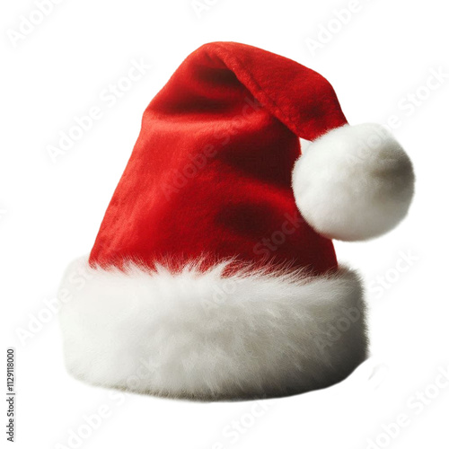 Red Santa hat Christmas hat before transparent background photo