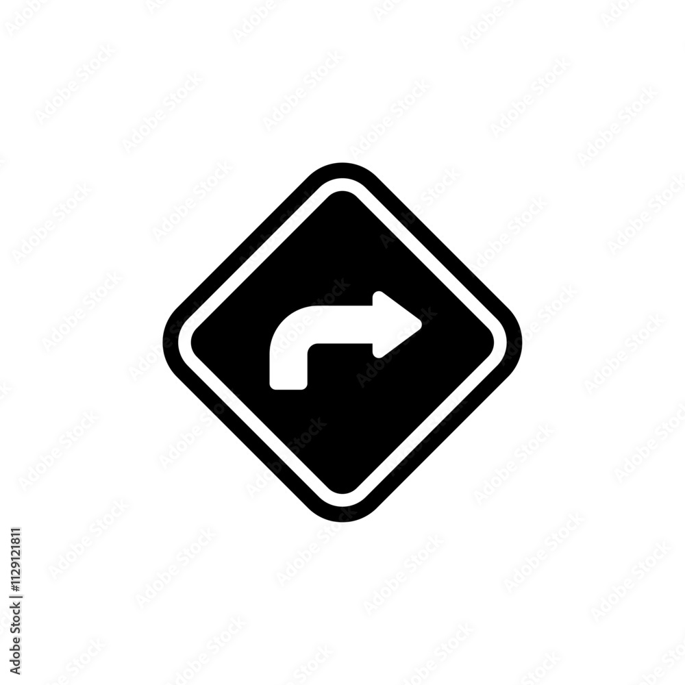 Directions icon Flat vector set outline Directions icon Flat vector set outline