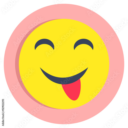 A unique vector design of drooling face