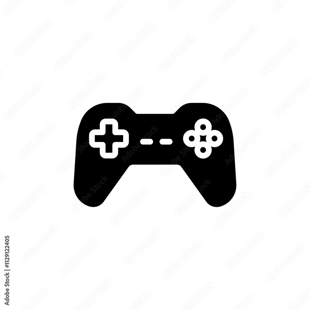 Gaming controller icon Flat vector set outline Gaming controller icon Flat vector set outline