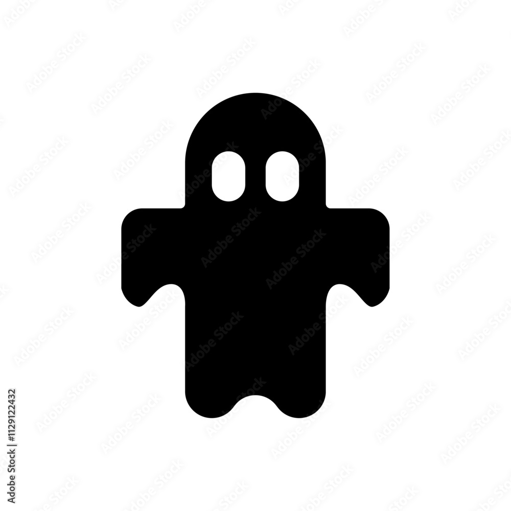Ghost icon Flat vector set outline Ghost icon Flat vector set outline