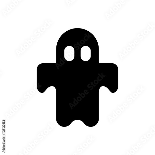 Ghost icon Flat vector set outline