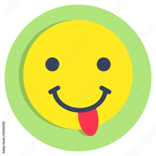 A unique vector design of drooling face