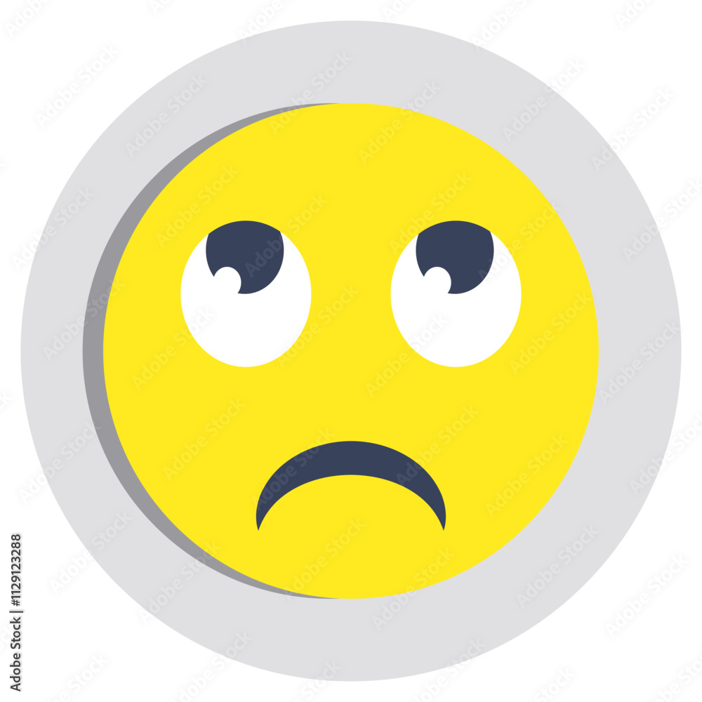 Astonished emoji icon, editable vector Astonished emoji icon, editable vector