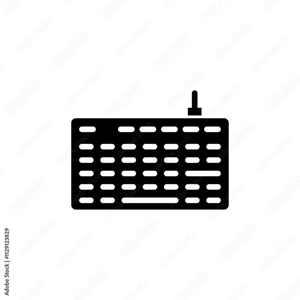 Keyboard icon Flat vector set outline Keyboard icon Flat vector set outline