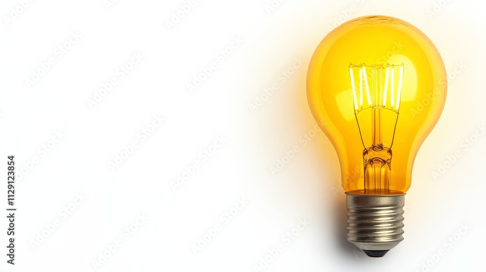 Illuminating Ideas: A vibrant amber light bulb radiates warmth and brilliance, symbolizing innovation, inspiration, and new beginnings. Illuminating Ideas: A vibrant amber light bulb radiates warmth and brilliance, symbolizing innovation, inspiration, and new beginnings.
