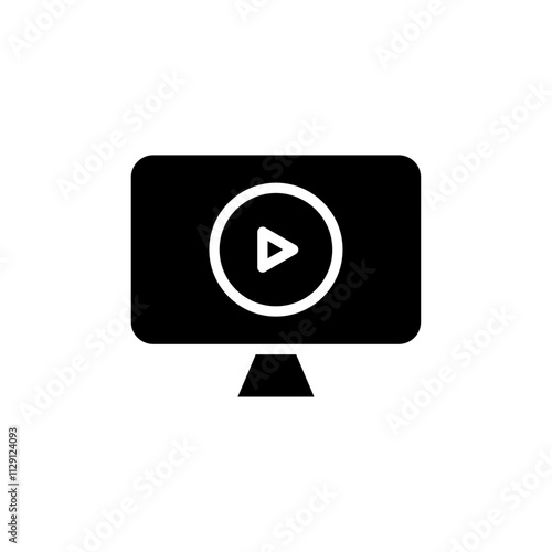 Free Download Live streaming icon Flat vector set outline - GFXLoad