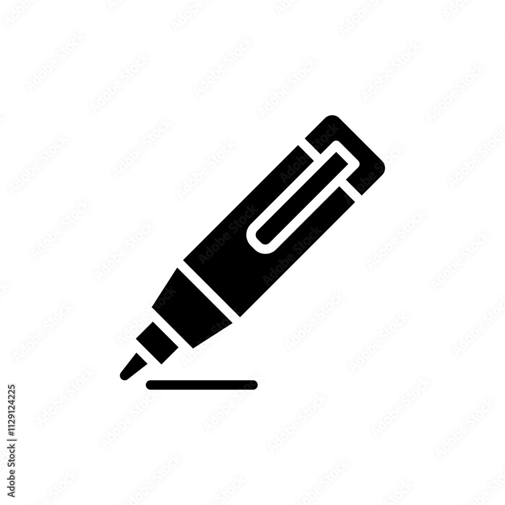 Marker icon Flat vector set outline Marker icon Flat vector set outline